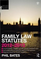 Family Law Statutes - Phil Bates - 9780415633888