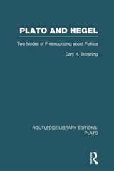 Plato and Hegel (RLE: Plato) - Gary Browning - 9780415751513