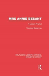 Mrs Annie Besant - Theodore Besterman - 9780415752428