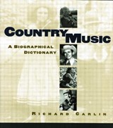 Country Music - Richard Carlin - 9780415866859