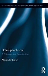 Hate Speech Law - Alex Brown - 9780415885478