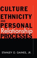 Culture, Ethnicity, and Personal Relationship Processes - Stanley O. Gaines Jr. - 9780415916523