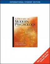 A History of Modern Psychology - Duane Schultz ; Sydney Ellen Schultz - 9780495098775