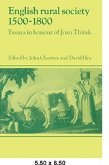 English Rural Society, 1500-1800 - John Chartres ; David Hey - 9780521031561