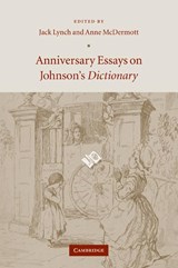 Anniversary Essays on Johnson's Dictionary - Jack (Rutgers University Lynch ; Anne (University of Birmingham) McDermott - 9780521049887
