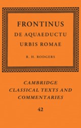 Frontinus: De Aquaeductu Urbis Romae - Frontinus - 9780521101189