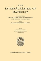 The Satapancasatka of Matrceta - D. R. Shackleton Bailey - 9780521118149
