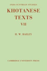 Indo-Scythian Studies - H. W. Bailey - 9780521118736