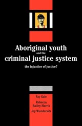 Aboriginal Youth and the Criminal Justice System - Fay Gale ; Rebecca Bailey-Harris ; Joy Wundersitz - 9780521125987