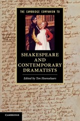 The Cambridge Companion to Shakespeare and Contemporary Dramatists - TON (UNIVERSITEIT UTRECHT,  The Netherlands) Hoenselaars - 9780521128742