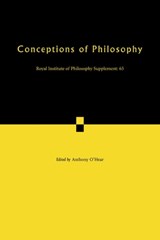Conceptions of Philosophy - Anthony O'Hear - 9780521138574