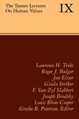 The Tanner Lectures on Human Values - Grethe B. Peterson - 9780521176392