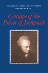 Critique of the Power of Judgment - Immanuel Kant - 9780521344470