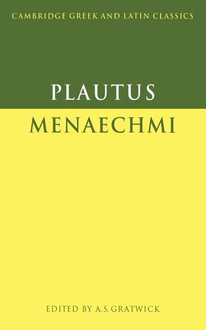 Plautus: Menaechmi, Plautus - Paperback - 9780521349703