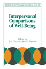 Interpersonal Comparisons of Well-Being - JON (COLUMBIA UNIVERSITY,  New York) Elster ; John E. Roemer - 9780521457224