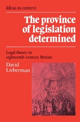The Province of Legislation Determined - David Lieberman - 9780521528542
