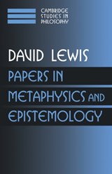 Papers in Metaphysics and Epistemology: Volume 2 - DAVID (PRINCETON UNIVERSITY,  New Jersey) Lewis - 9780521582483