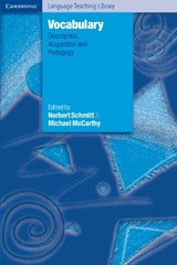 Vocabulary - Norbert (University of Nottingham) Schmitt ; Michael (University of Nottingham) McCarthy - 9780521585514