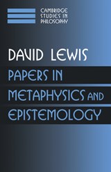 Papers in Metaphysics and Epistemology: Volume 2 - David (Princeton University Lewis - 9780521587877