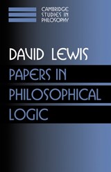 Papers in Philosophical Logic: Volume 1 - DAVID (PRINCETON UNIVERSITY,  New Jersey) Lewis - 9780521587884