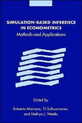 Simulation-based Inference in Econometrics - ROBERTO (UNIVERSITY OF PENNSYLVANIA) MARIANO ; TIL (AT&T BELL LABORATORIES,  New Jersey) Schuermann ; Melvyn J. (University of Cambridge) Weeks - 9780521591126