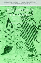 A Community Transformed - Marjorie Keniston McIntosh - 9780521893282