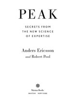Peak - Anders Ericsson ; Robert Pool - 9780544456259