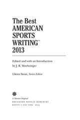 The Best American Sports Writing 2013 - Glenn Stout - 9780547884578