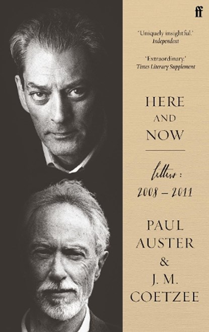 Here and Now, J.M. Coetzee&, Paul Auster - Paperback - 9780571373925