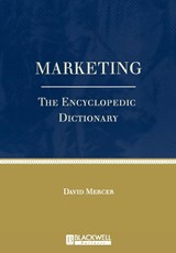 Marketing - David (The Open University Business School) Mercer - 9780631211266