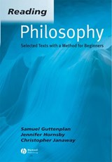 Reading Philosophy - SAMUEL (BIRKBECK COLLEGE,  London) Guttenplan ; Jennifer (Birkbeck College, London) Hornsby ; Christopher (University of Southampton) Janaway - 9780631234371