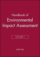 Handbook of Environmental Impact Assessment, Volume 1 - Judith Petts - 9780632047727
