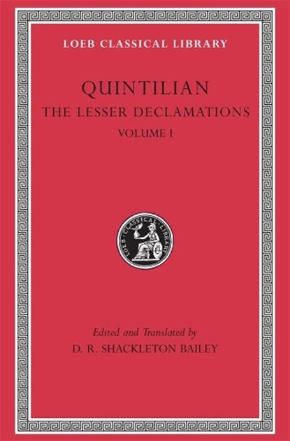 The Lesser Declamations, Quintilian - Gebonden - 9780674996182