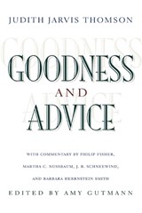 Goodness and Advice - Judith Jarvis Thomson - 9780691114736