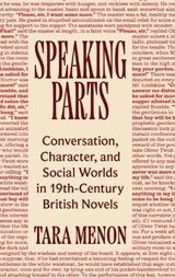Speaking Parts - Tara Menon - 9780691235820