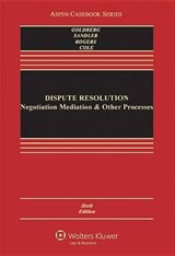 Dispute Resolution - GOLDBERG,  Stephen B. - 9780735507104