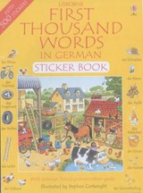 First 1000 Words in German Sticker Book - Amery, Heather - 9780746051023