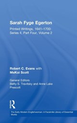 Sarah Fyge Egerton - Robert C. Evans - 9780754631163