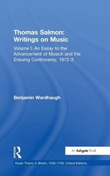 Thomas Salmon: Writings on Music - Benjamin Wardhaugh - 9780754668442