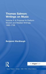 Thomas Salmon: Writings on Music - Benjamin Wardhaugh - 9780754668459