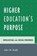 Higher Education's Purpose, John M. Budd - Paperback - 9780761843689