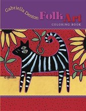 Gabriella Denton Folk Art Colouring Book