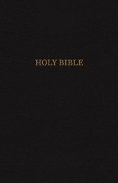 KJV Holy Bible, Personal Size Giant Print Reference Bible, Black Bonded Leather, 43,000 Cross References, Red Letter, Comfort Print: King James Version