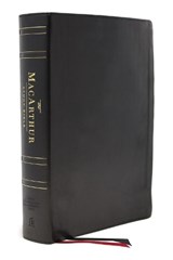 NASB, MacArthur Study Bible, 2nd Edition, Genuine Leather, Black, 1995 Text, Comfort Print - John F. MacArthur - 9780785248514