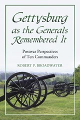 Gettysburg as the Generals Remembered it - Robert P. Broadwater - 9780786449958
