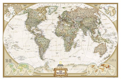 World political antique flat laminated ENG 1/36,38M/bestel p/set 5425013069854, niet bekend - Gebonden - 9780792283256