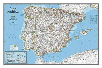 Spanje / Portugal wandkaart geplastificeerd, niet bekend - Overig - 9780792292685