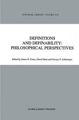 Definitions and Definability: Philosophical Perspectives - James H. Fetzer ; David Shatz ; George N. Schlesinger - 9780792310464