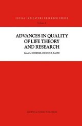 Advances in Quality of Life Theory and Research - Ed Diener ; Don Rahtz - 9780792360605
