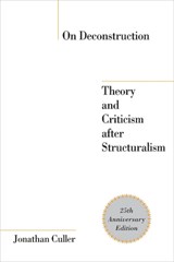 On Deconstruction - Jonathan Culler - 9780801474057